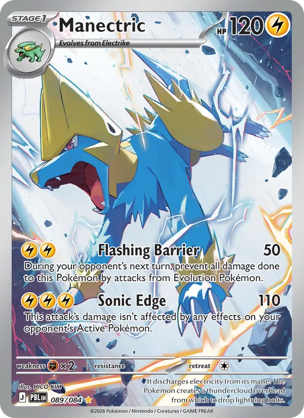Manectric — Pitch Black #089 (Pokémon TCG card)