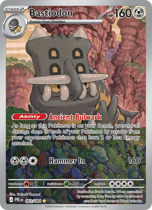 Bastiodon — Pitch Black #093 (Pokémon TCG card)