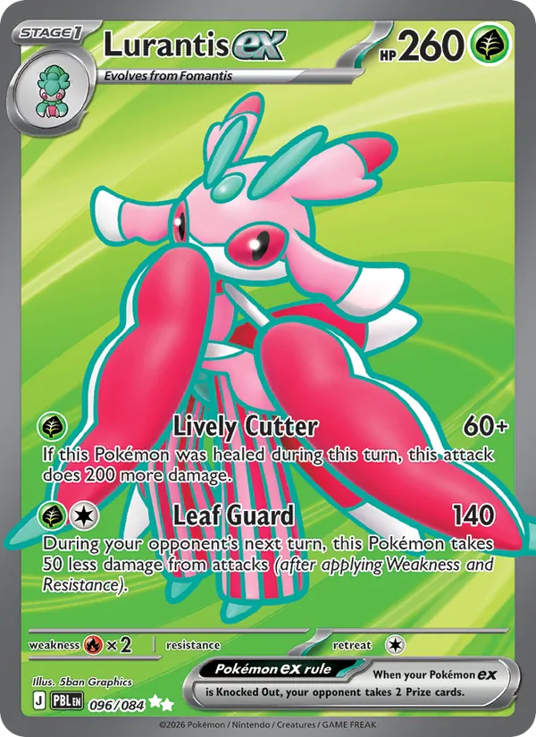 Lurantis ex — Pitch Black #096 (Pokémon TCG card)