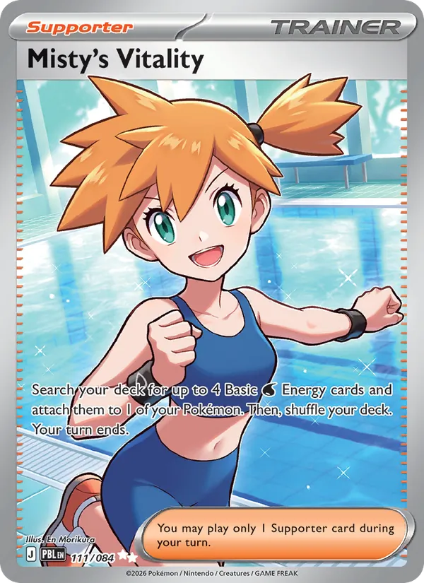 Misty's Vitality — Pitch Black #111 (Pokémon TCG card)