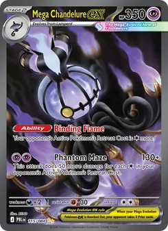 Mega Chandelure ex (Pitch Black #115)