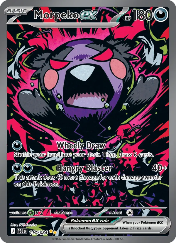 Morpeko ex — Pitch Black #117 (Pokémon TCG card)