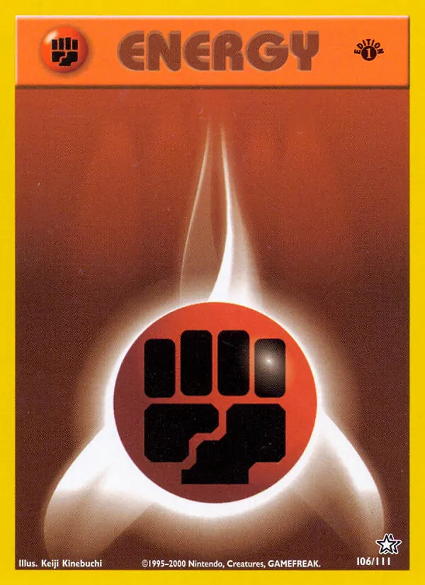 Fighting Energy — Neo Genesis #106 (Pokémon TCG card)