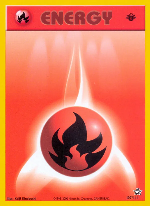 Fire Energy — Neo Genesis #107 (Pokémon TCG card)