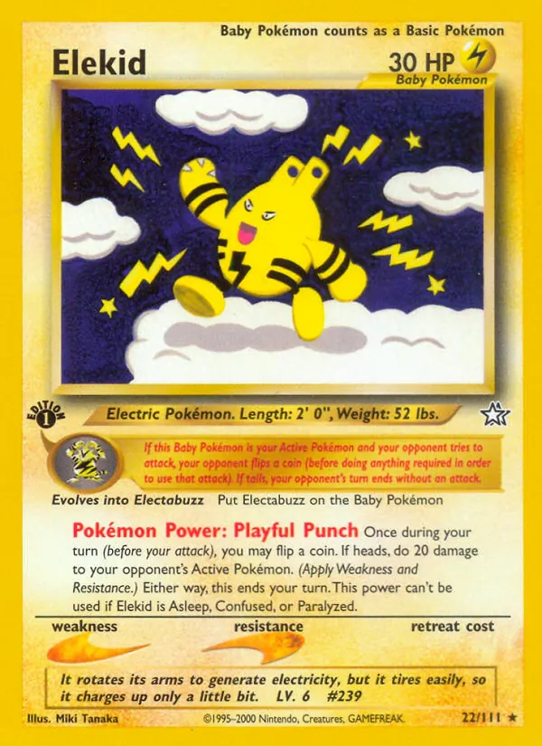 Elekid — Neo Genesis #22 (Pokémon TCG card)