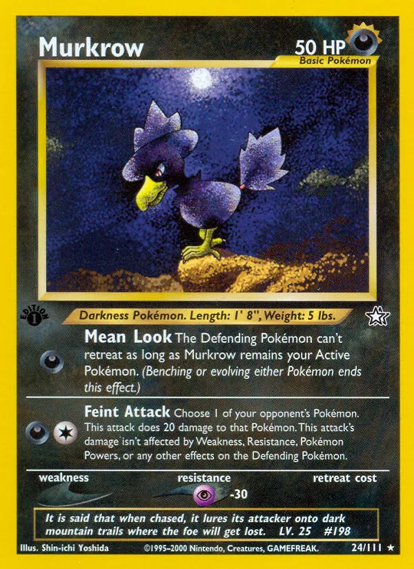 Murkrow — Neo Genesis #24 (Pokémon TCG card)
