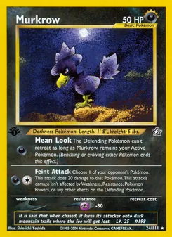 Murkrow (Neo Genesis #24)