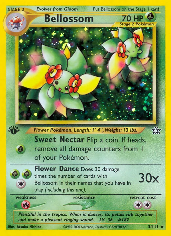 Bellossom — Neo Genesis #3 (Pokémon TCG card)