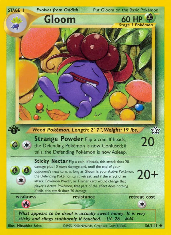 Gloom — Neo Genesis #36 (Pokémon TCG card)