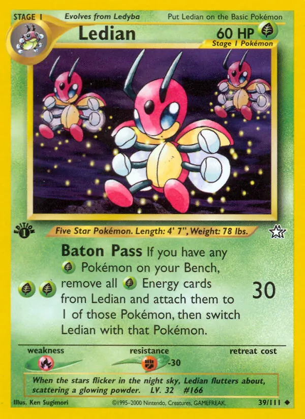 Ledian — Neo Genesis #39 (Pokémon TCG card)