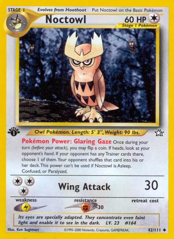Noctowl — Neo Genesis #42 (Pokémon TCG card)