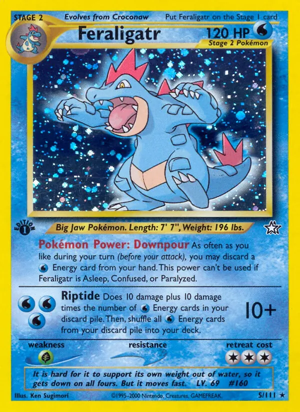 Feraligatr — Neo Genesis #5 (Pokémon TCG card)