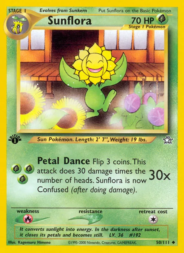 Sunflora — Neo Genesis #50 (Pokémon TCG card)