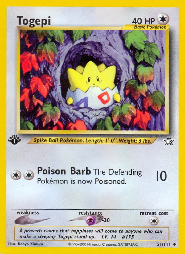 Togepi — Neo Genesis #51 (Pokémon TCG card)