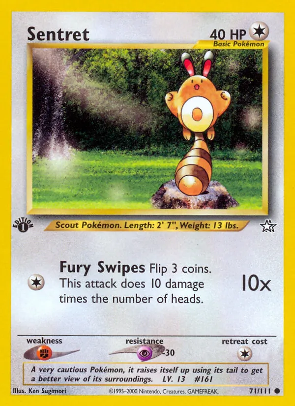Sentret — Neo Genesis #71 (Pokémon TCG card)