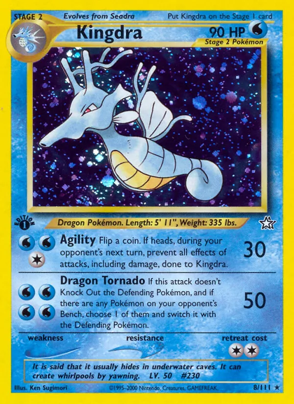 Kingdra — Neo Genesis #8 (Pokémon TCG card)
