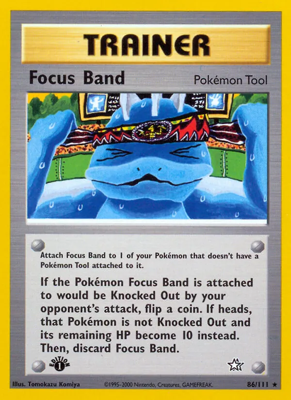 Focus Band — Neo Genesis #86 (Pokémon TCG card)