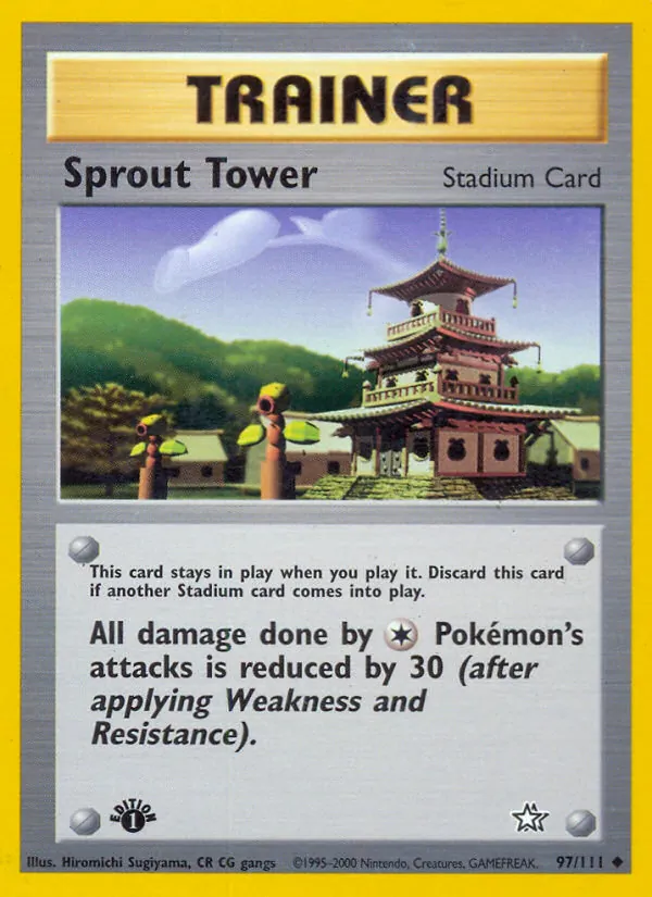 Sprout Tower — Neo Genesis #97 (Pokémon TCG card)