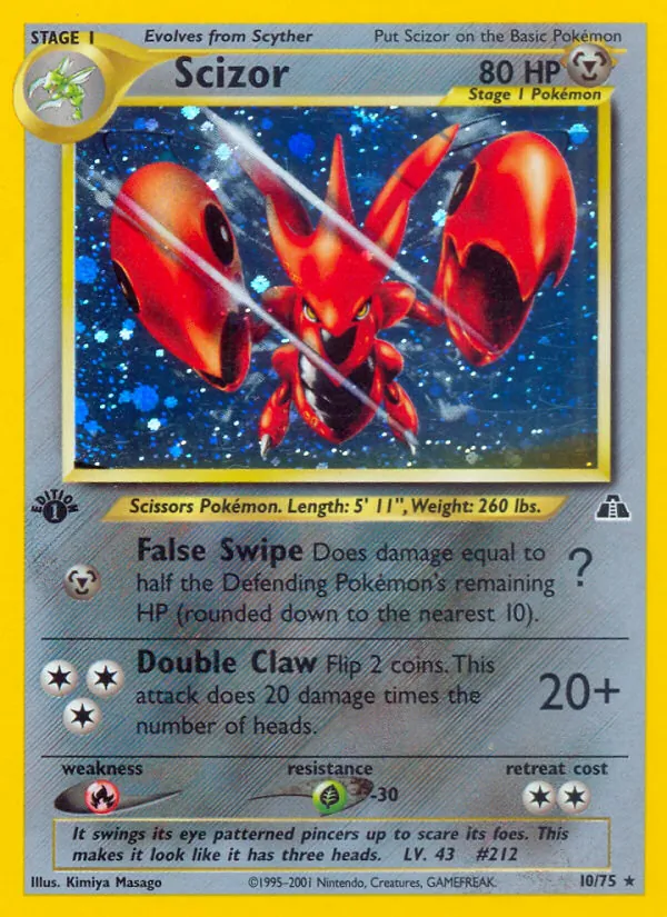 Scizor — Neo Discovery #10 (Pokémon TCG card)
