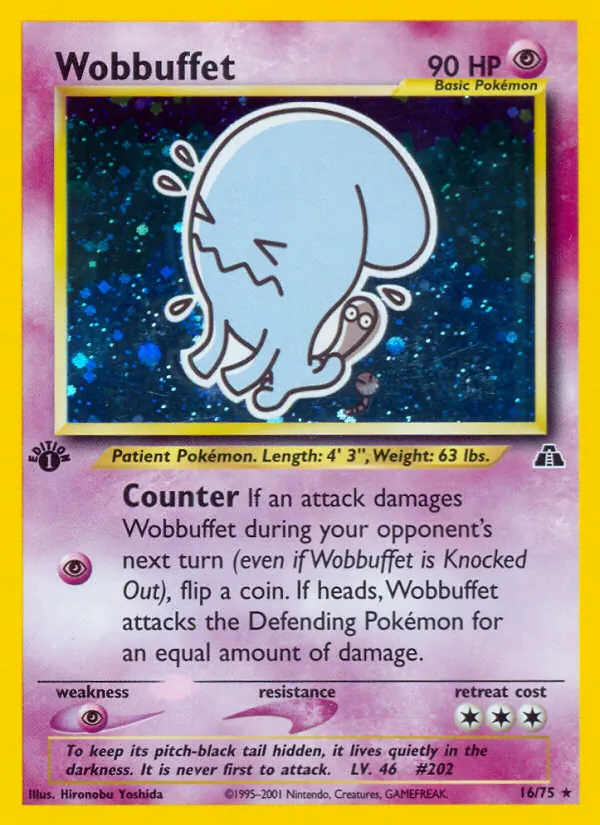 Wobbuffet — Neo Discovery #16 (Pokémon TCG card)