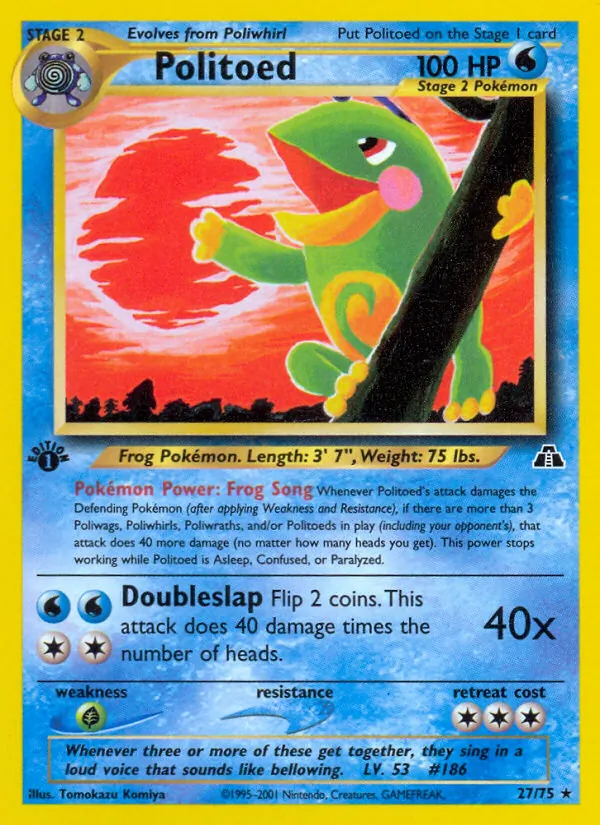 Politoed — Neo Discovery #27 (Pokémon TCG card)