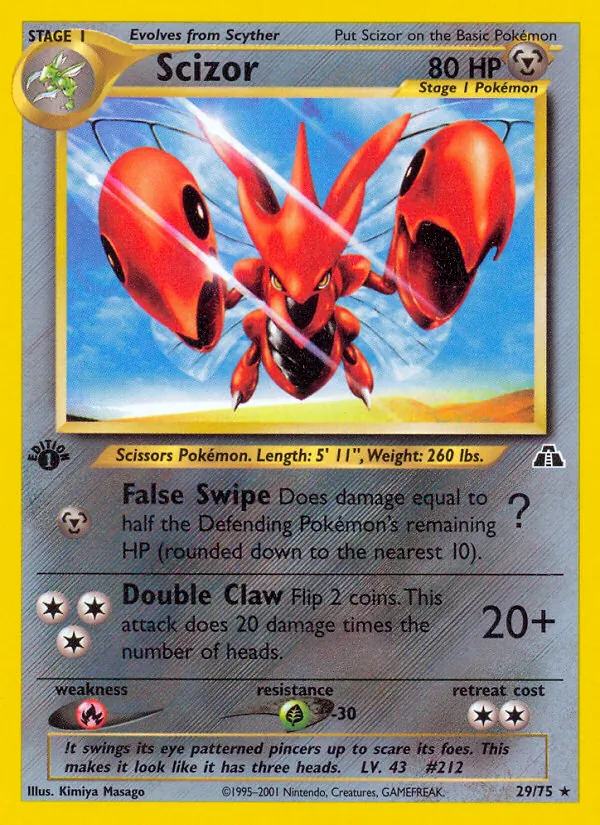 Scizor — Neo Discovery #29 (Pokémon TCG card)