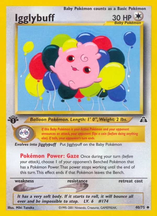 Igglybuff — Neo Discovery #40 (Pokémon TCG card)