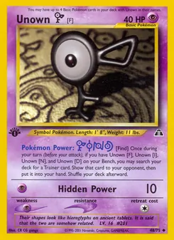 Unown [F] (Neo Discovery #48)