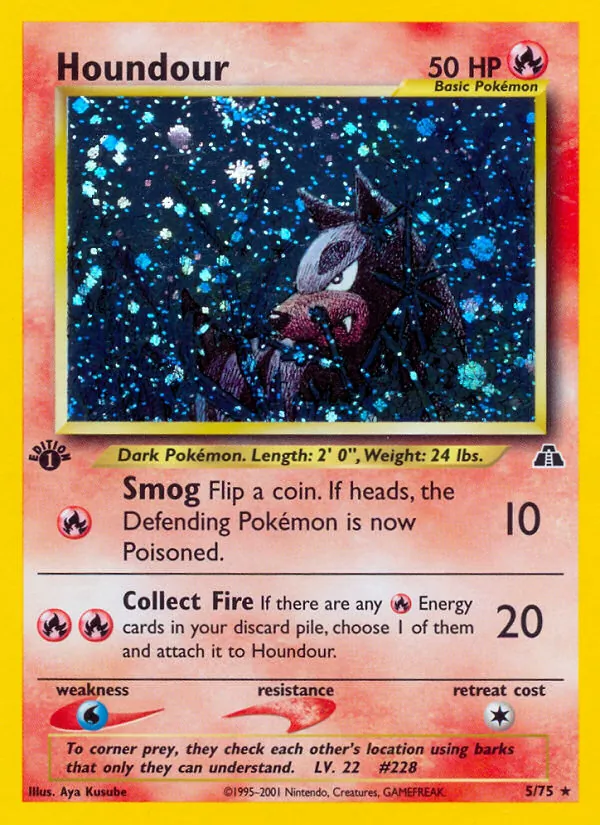 Houndour — Neo Discovery #5 (Pokémon TCG card)