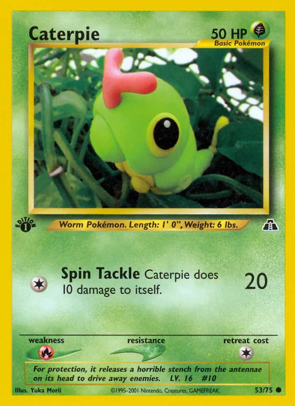 Caterpie — Neo Discovery #53 (Pokémon TCG card)