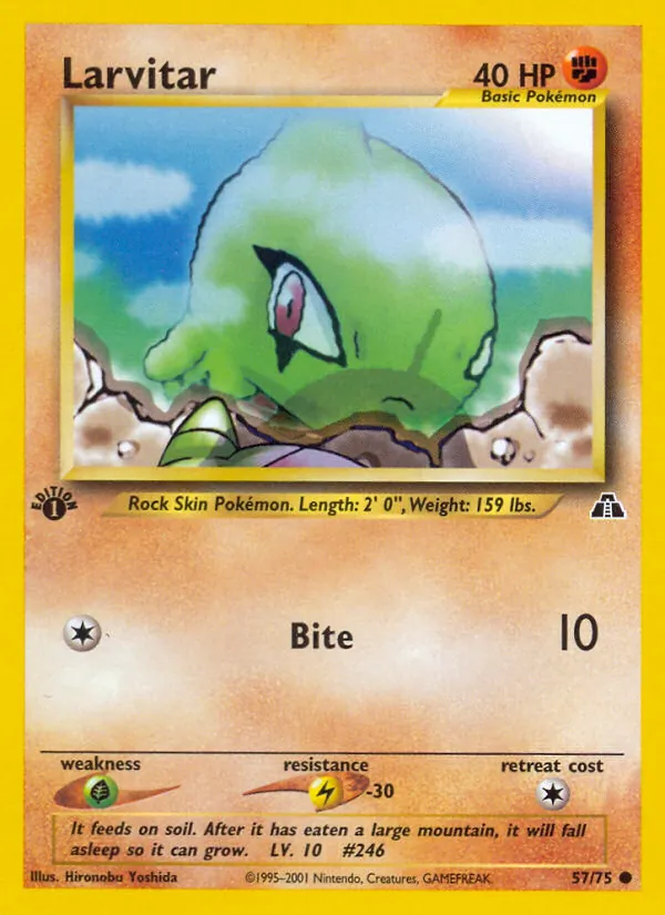 Larvitar — Neo Discovery #57 (Pokémon TCG card)