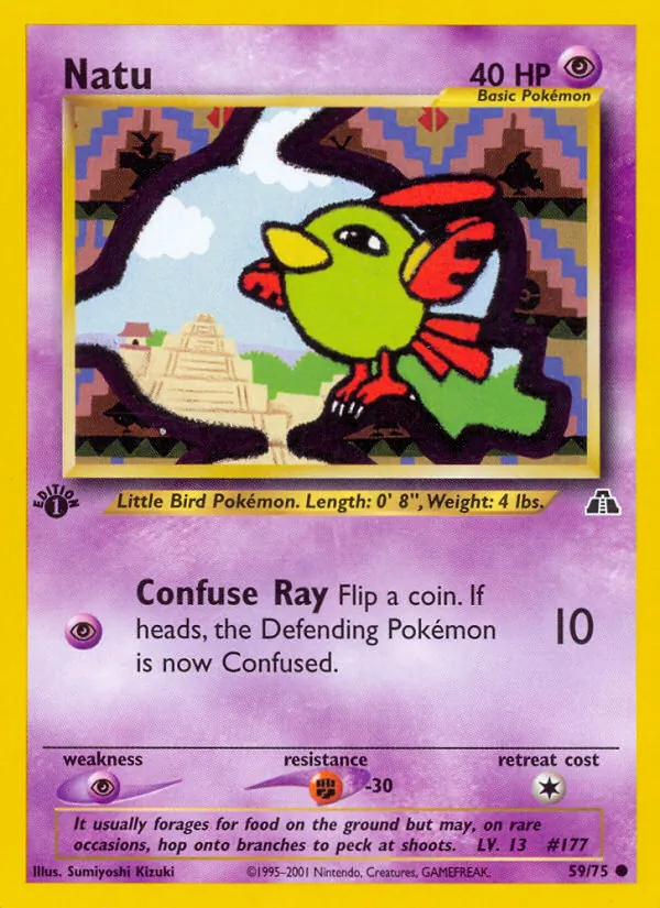 Natu — Neo Discovery #59 (Pokémon TCG card)