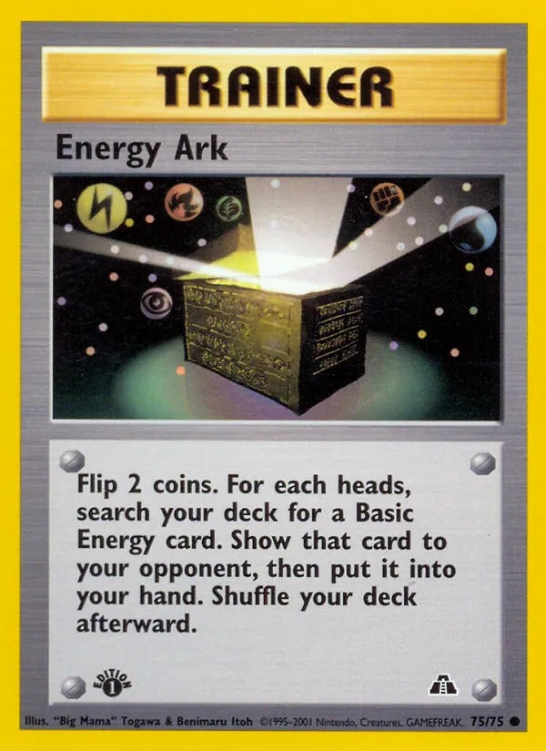 Energy Ark — Neo Discovery #75 (Pokémon TCG card)