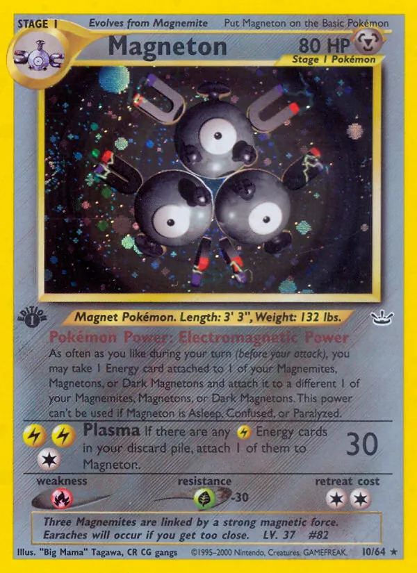 Magneton — Neo Revelation #10 (Pokémon TCG card)