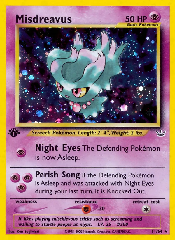 Misdreavus — Neo Revelation #11 (Pokémon TCG card)