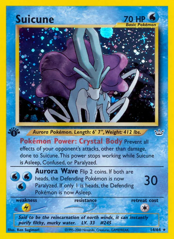 Suicune — Neo Revelation #14 (Pokémon TCG card)
