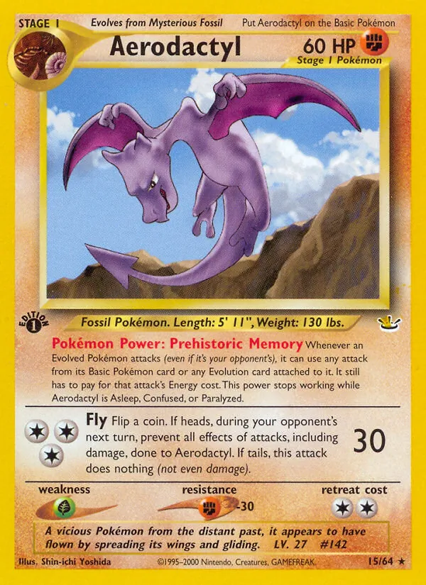Aerodactyl — Neo Revelation #15 (Pokémon TCG card)