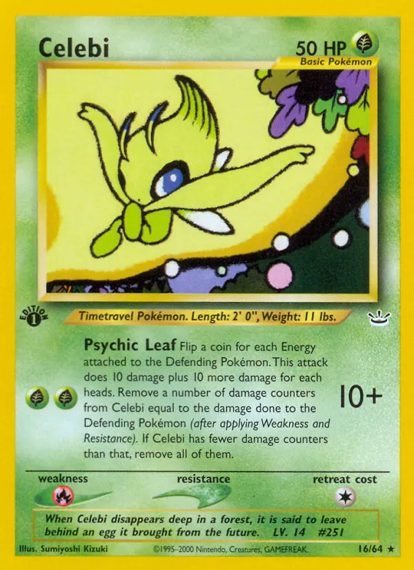 Celebi — Neo Revelation #16 (Pokémon TCG card)