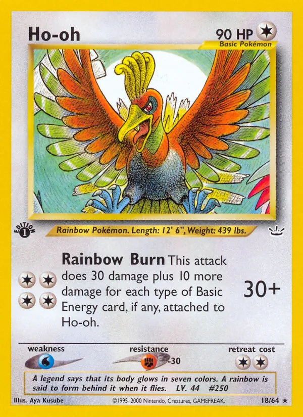Ho-oh — Neo Revelation #18 (Pokémon TCG card)