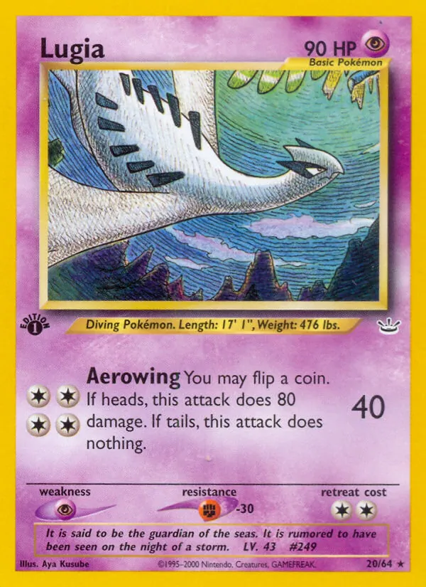 Lugia — Neo Revelation #20 (Pokémon TCG card)
