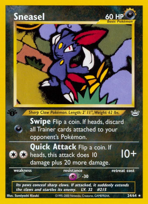 Sneasel — Neo Revelation #24 (Pokémon TCG card)
