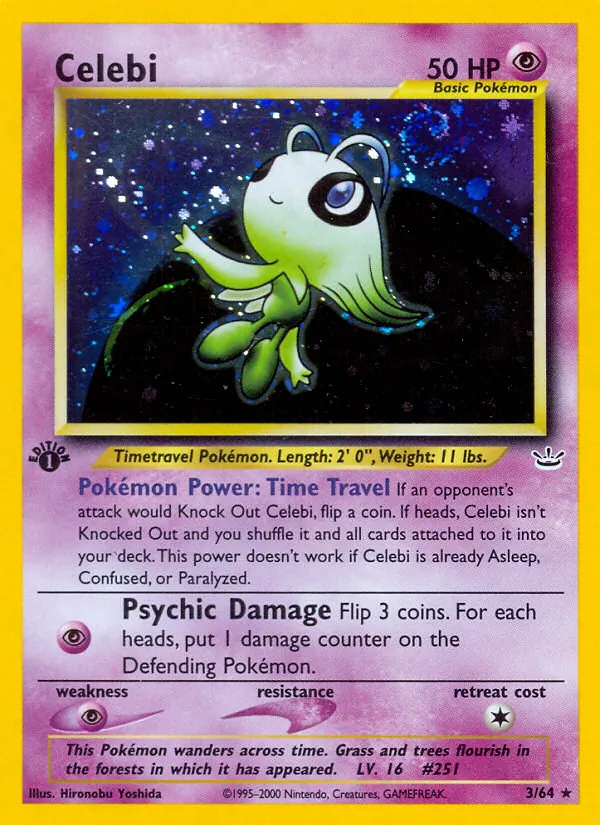 Celebi — Neo Revelation #3 (Pokémon TCG card)