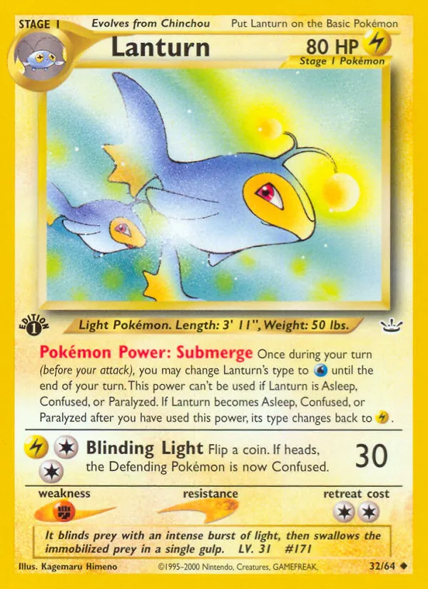 Lanturn — Neo Revelation #32 (Pokémon TCG card)