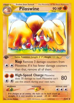 Piloswine (Neo Revelation #36)