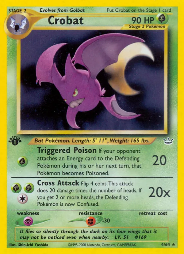 Crobat — Neo Revelation #4 (Pokémon TCG card)