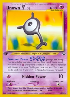 Unown [Y] (Neo Revelation #40)