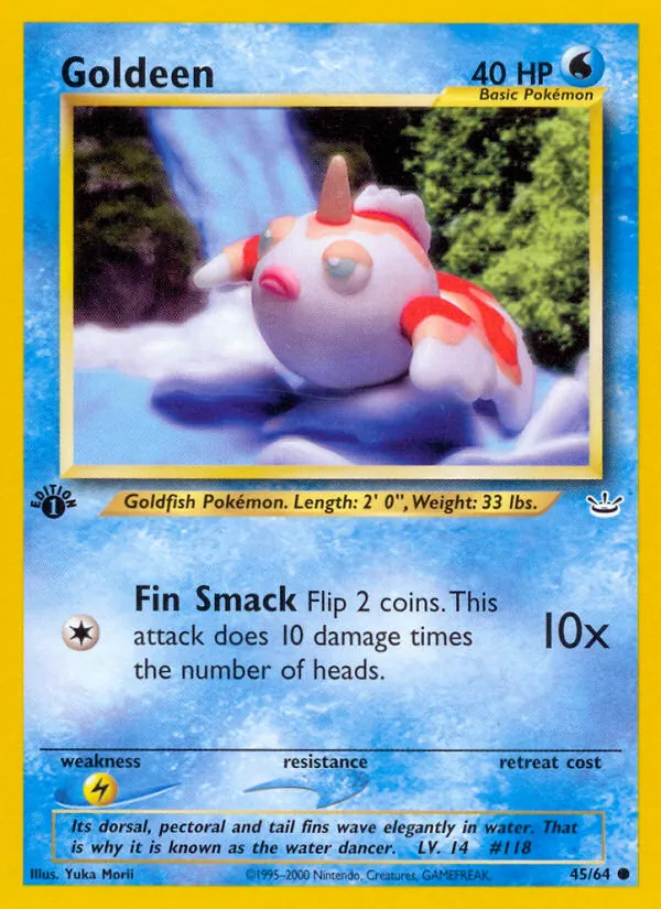 Goldeen — Neo Revelation #45 (Pokémon TCG card)