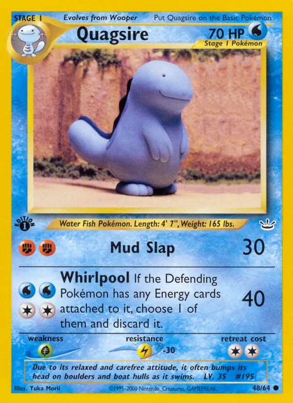 Quagsire — Neo Revelation #48 (Pokémon TCG card)