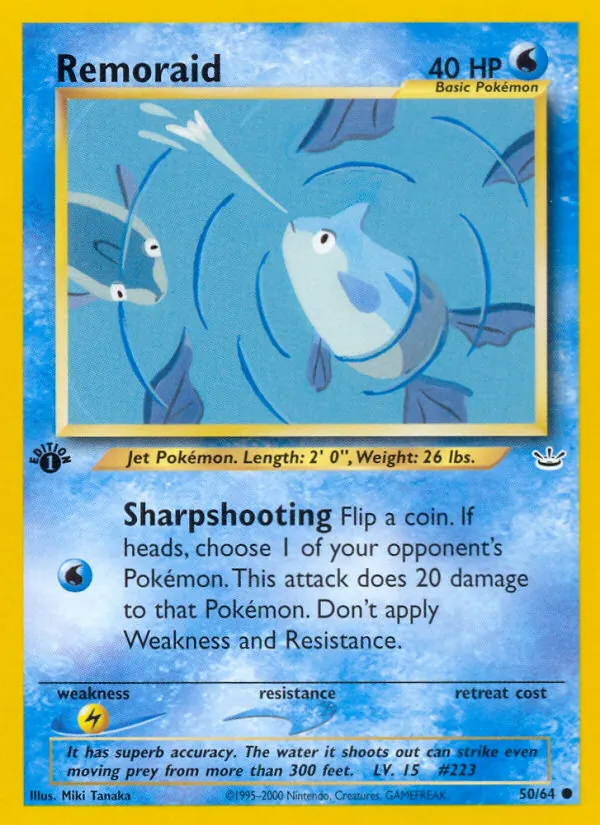 Remoraid — Neo Revelation #50 (Pokémon TCG card)