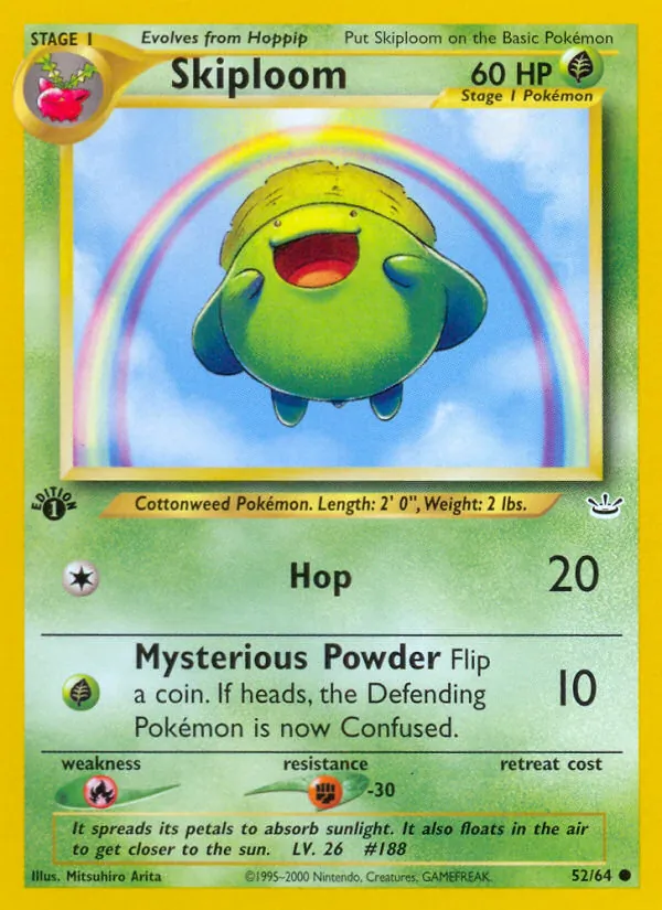 Skiploom — Neo Revelation #52 (Pokémon TCG card)